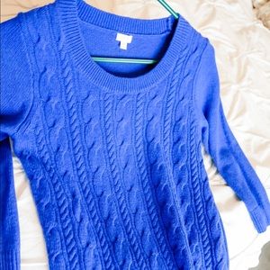 Blue Jcrew sweater